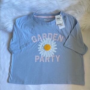 Epic Threads Girls Blue  Topaz Garden Party Graphic T - Shirt. NWT. Various Size